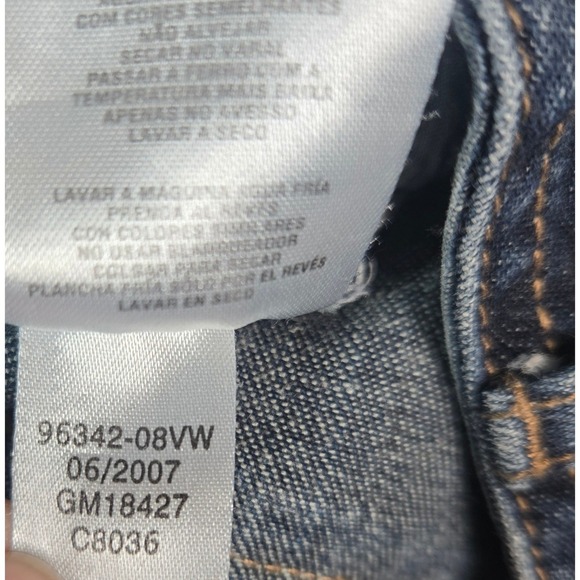 Harley Davidson Womens Blue Rhinestone Embellished Bootcut Jeans Medium Wash 10 - Picture 10 of 12